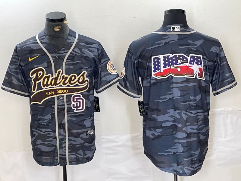 Men San Diego Padres Blank Camo Jointly 2024 Nike MLB Jersey style 3->->MLB Jersey